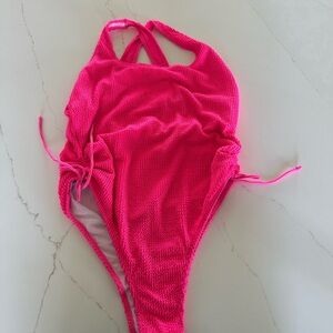 Pink one piece Swimsuit
